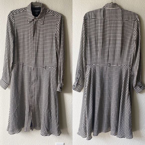 Ralph Lauren Black Label Austin Houndstooth Dress Kate Middleton - Picture 3 of 15